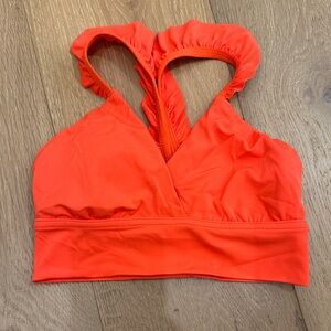 Aerie OfflineVibrant Orange Sports Bra And Matching Leggings Set